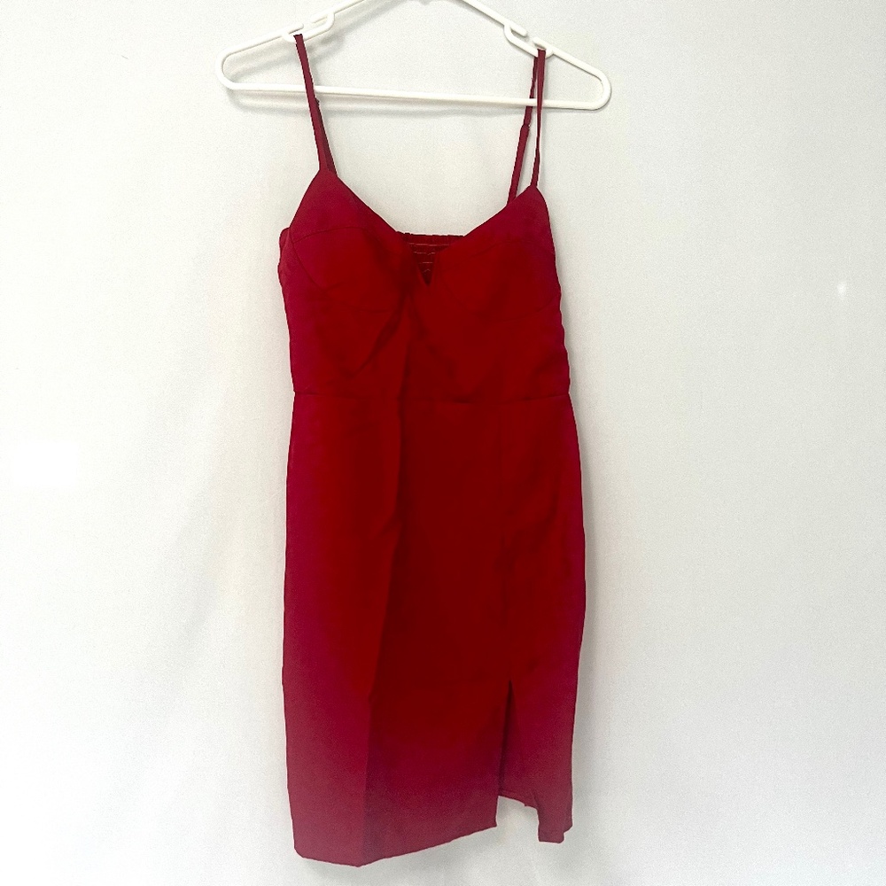 Blue life Red Mini Dress